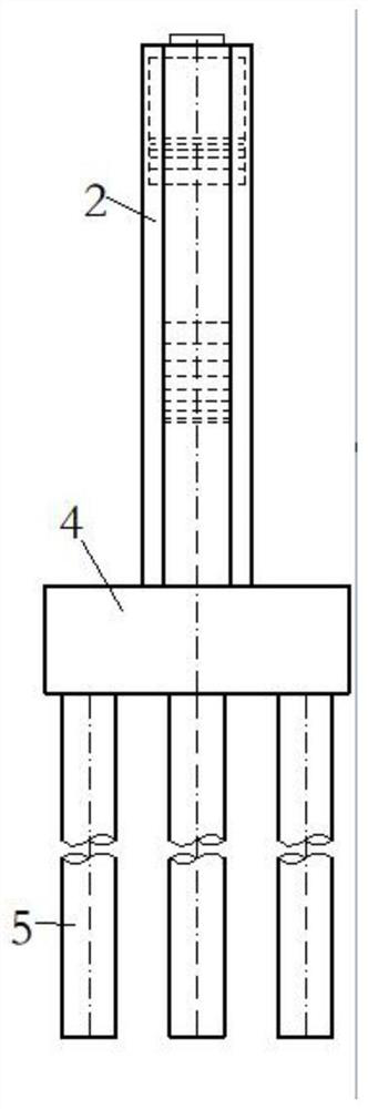 Inclined leg column plate combined pier suitable for highway-railway dual-purpose bridge and construction method