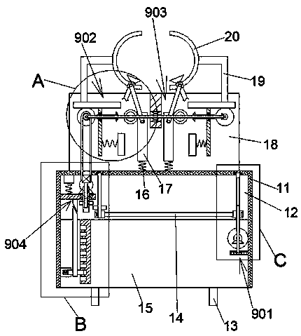 Automatic paint spraying device for building steel