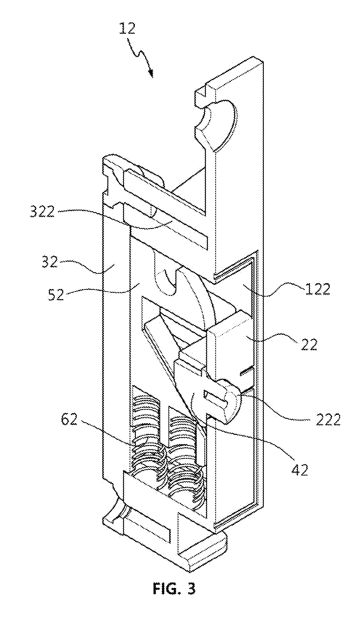 Device for locking a home bar door of refrigerator