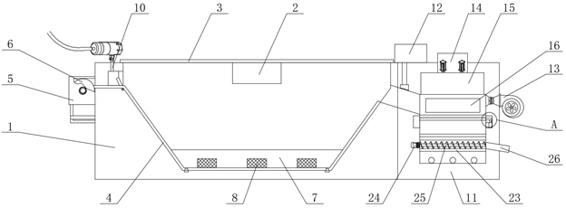 Dredging device and dredging method for agricultural pollution site