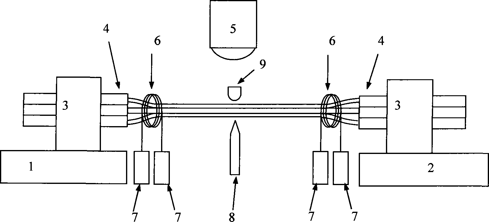 Multi-optical fiber melt-pulling method