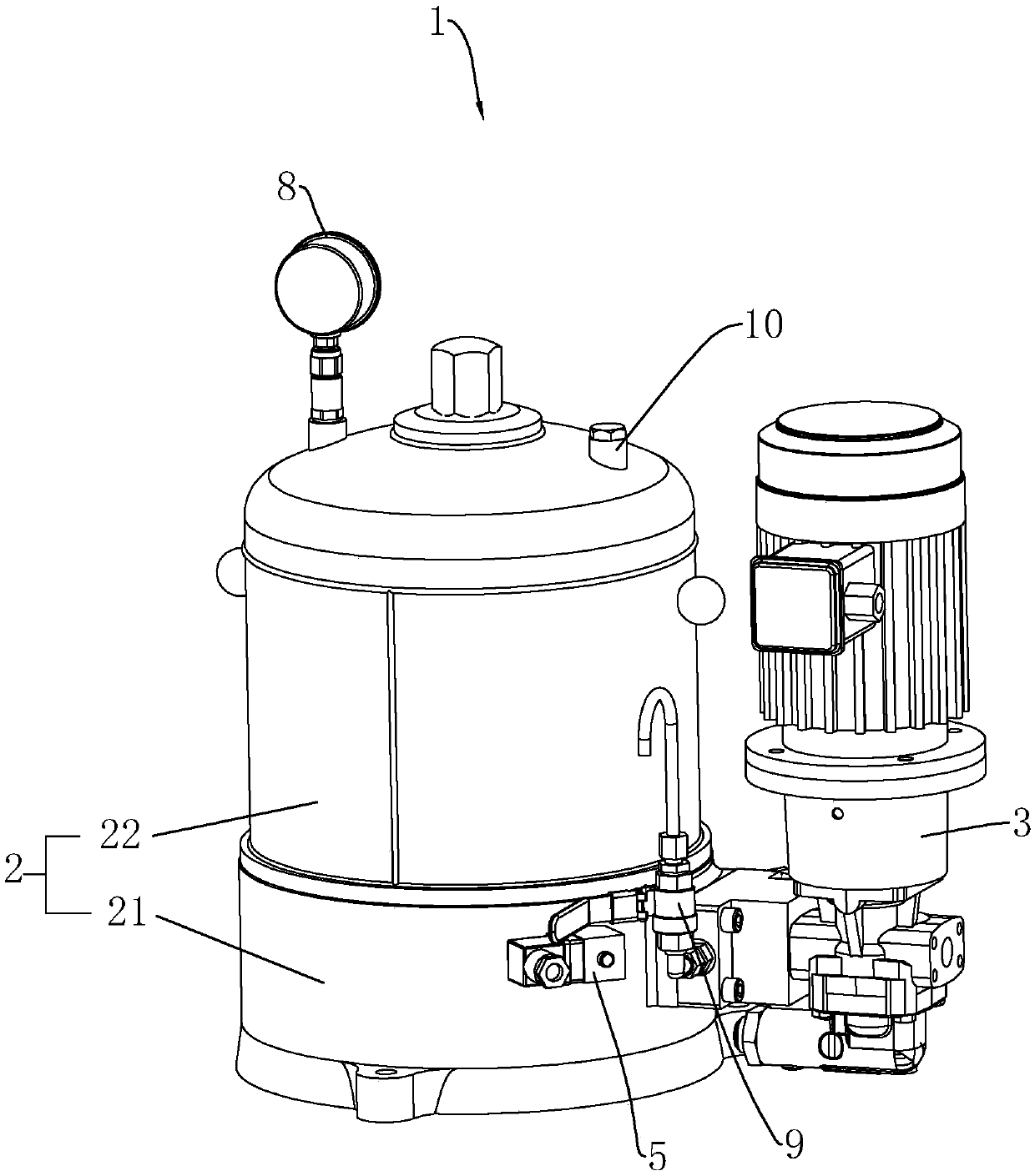 Offline filtration system for high-precision wind power gear box
