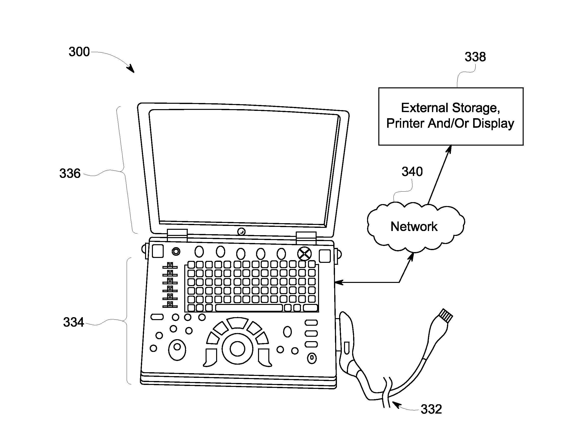Method and system for monitoring a transducer array in an ultrasound system