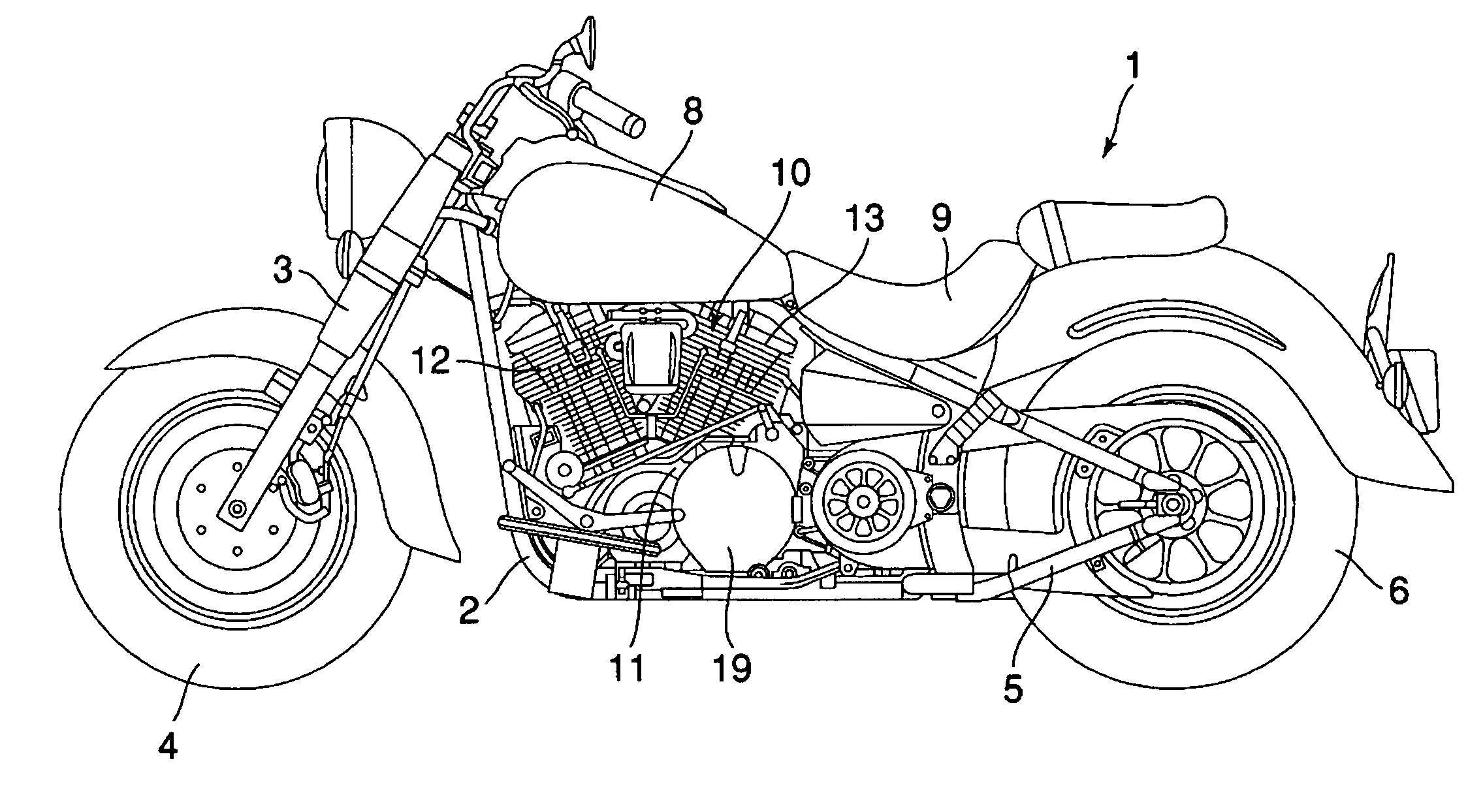 Dry-sump, four-stroke engine lubrication device