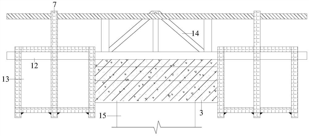 Box girder hanging basket suspension pouring system and construction method
