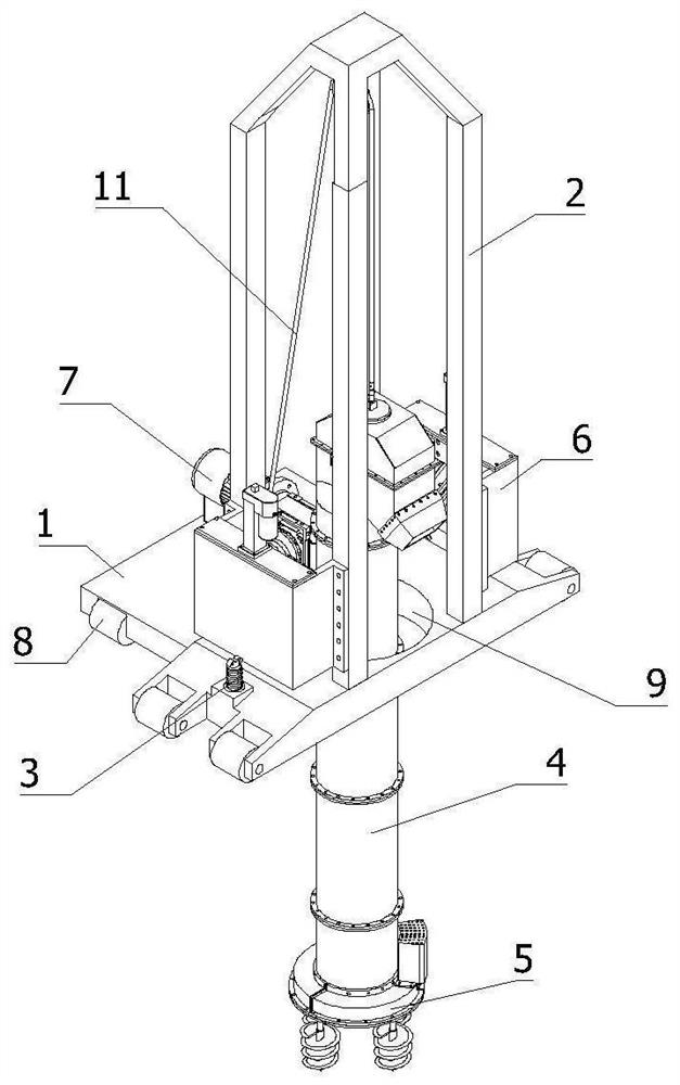 A deep well quick digging and cleaning equipment for oil exploration