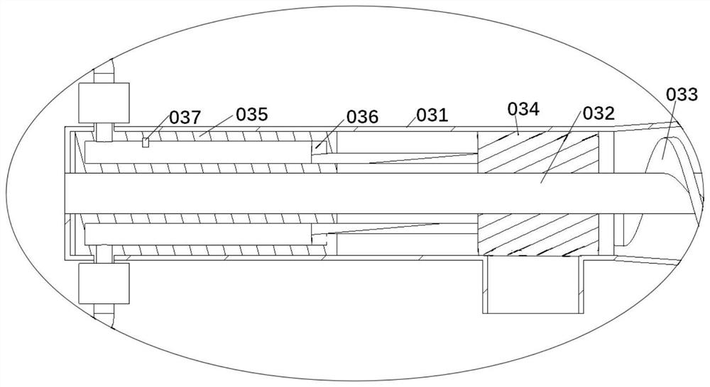 Extrusion type smoke isolation and dry distillation machine