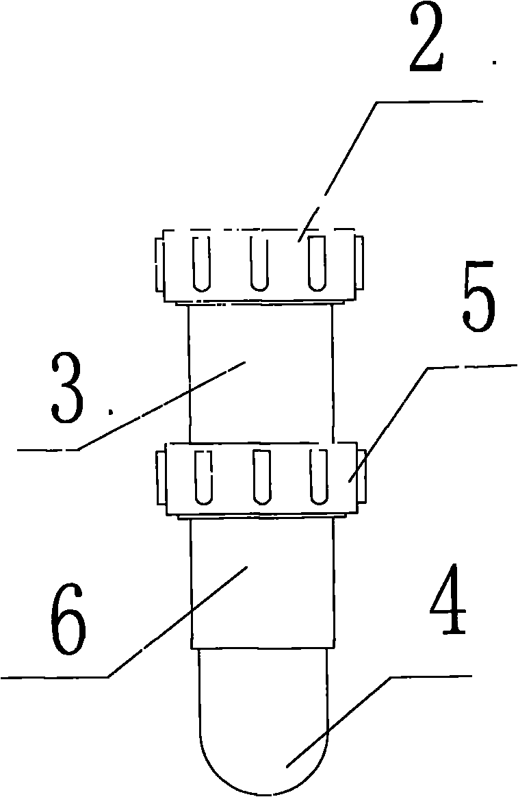 U-shaped connecting pipe