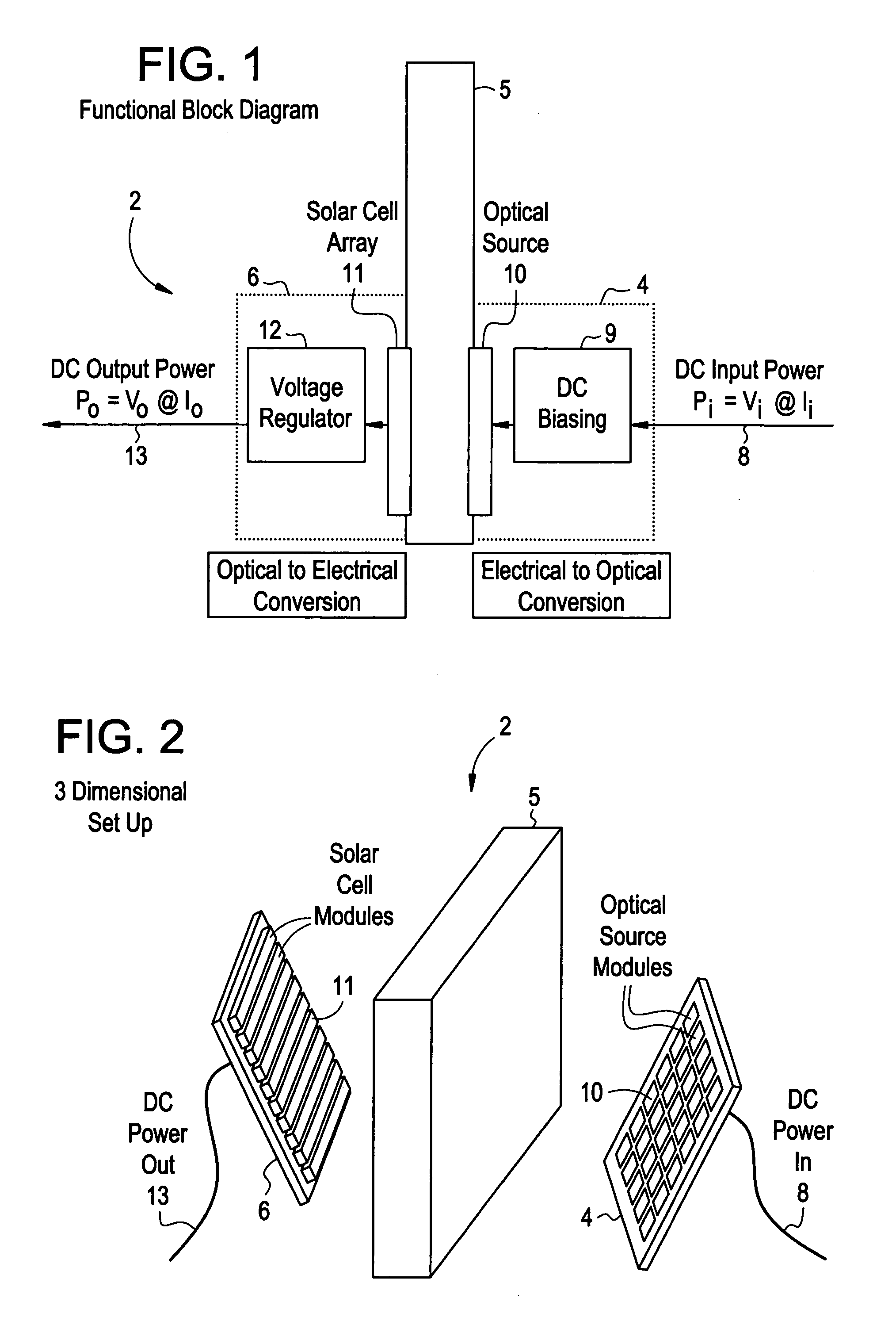 Apparatus and method for transferring DC power and RF signals through a transparent or substantially transparent medium for antenna reception