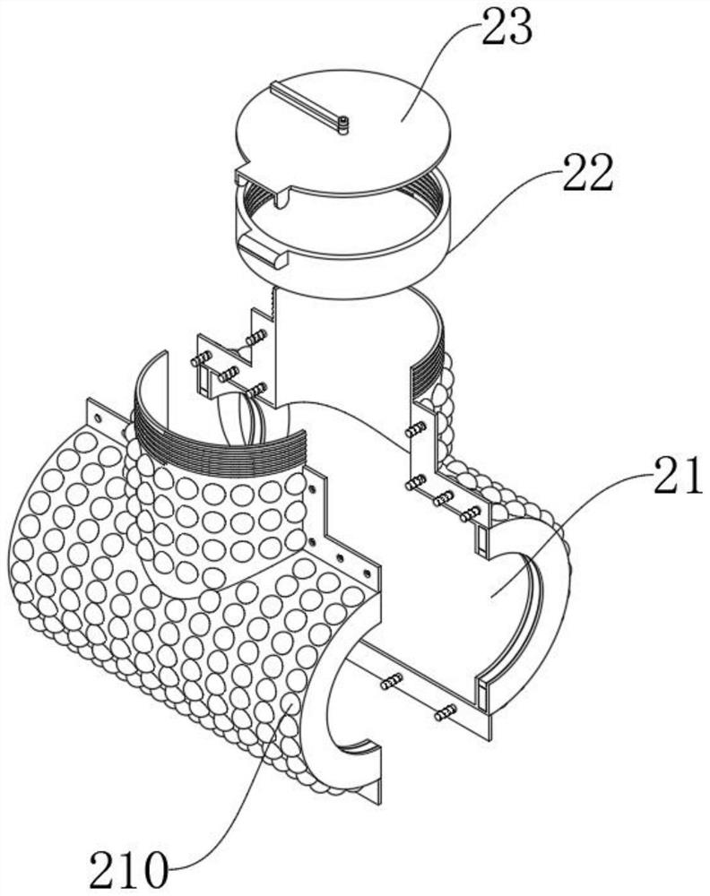 Spliced anti-electromagnetic interference protection mechanism for ultrasonic water meter