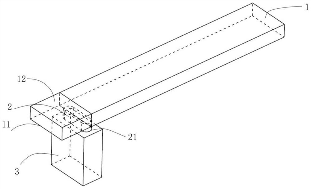 W-band horizontal-vertical waveguide conversion structure easy to process and processing method