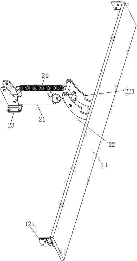 Turnover avoiding mechanism for rubber plates of sucking disk of dust collection vehicle