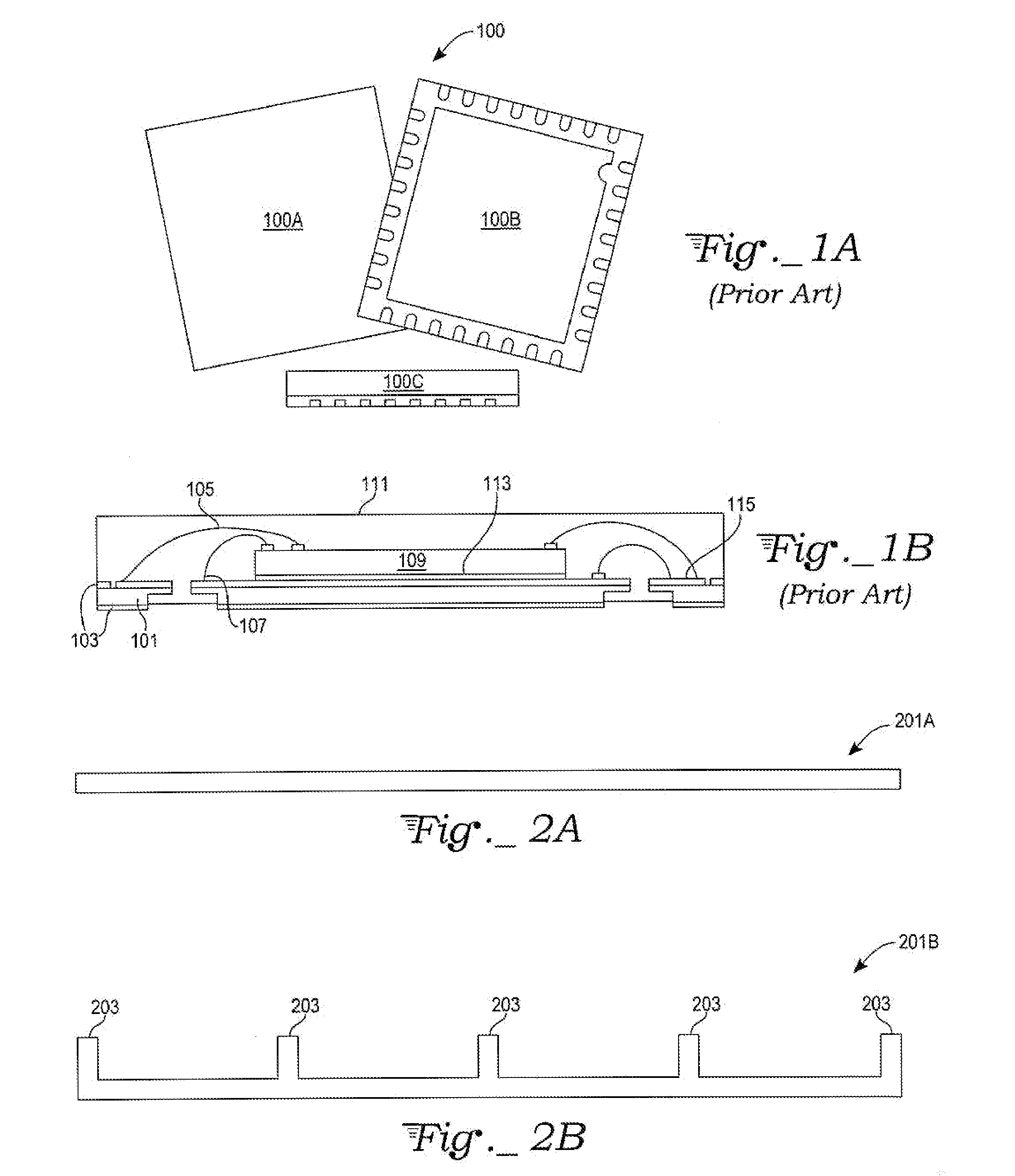 Stackable packages for three-dimensional packaging of semiconductor dice