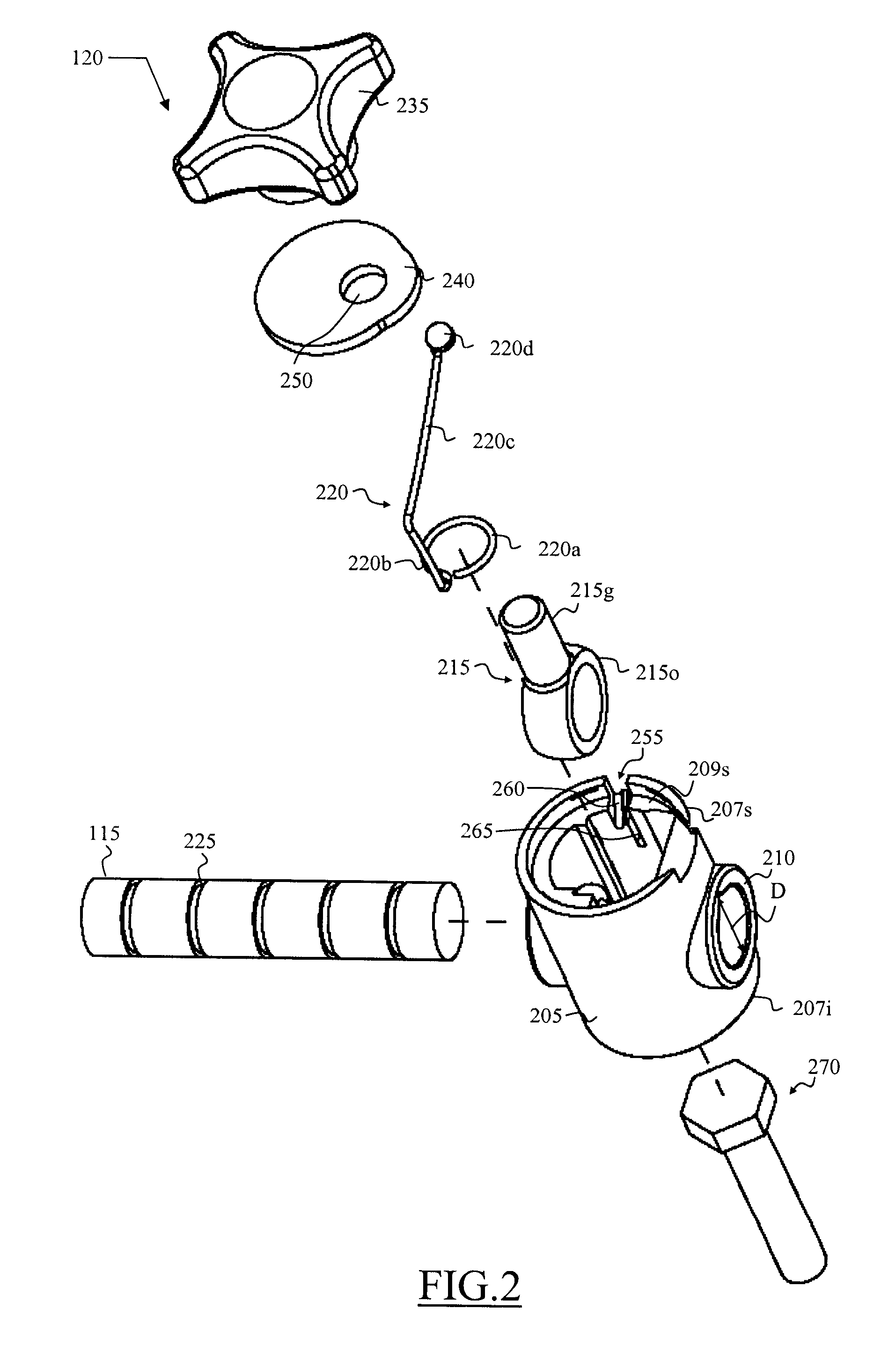 Clamp For Supporting Bar Of Components Of Conveyors Of Articles