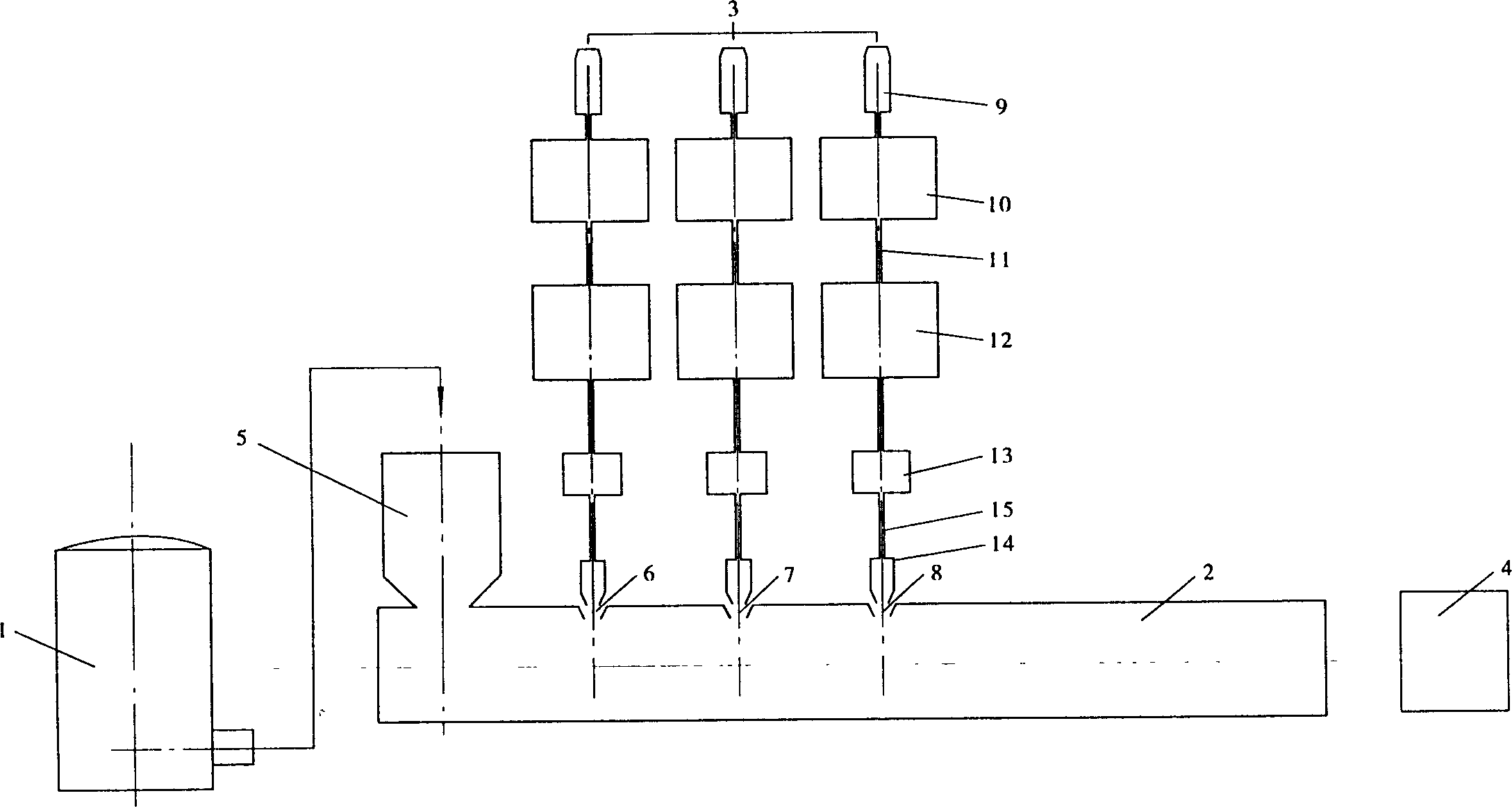 Dynamic wholly vulcanized thermoplastic rubber one-step production process and apparatus