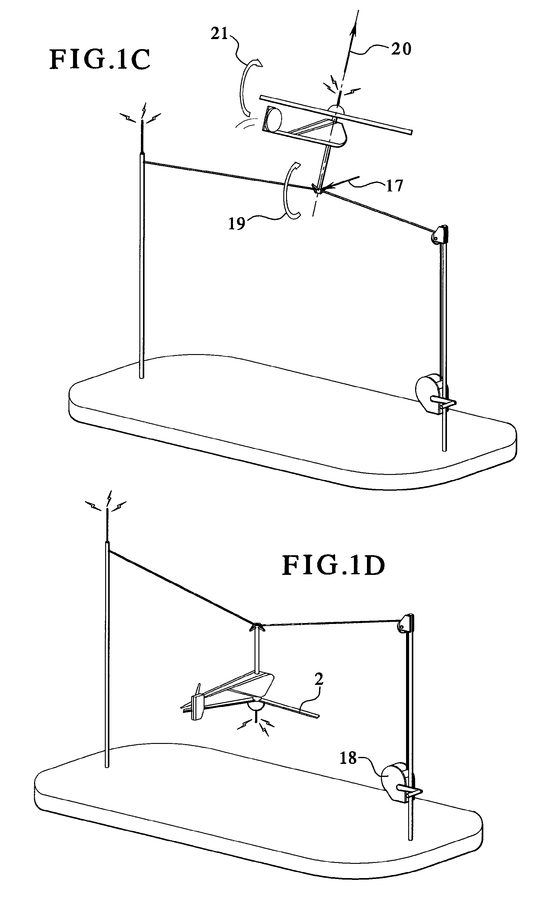 Method and apparatus for retrieving a hovering aircraft
