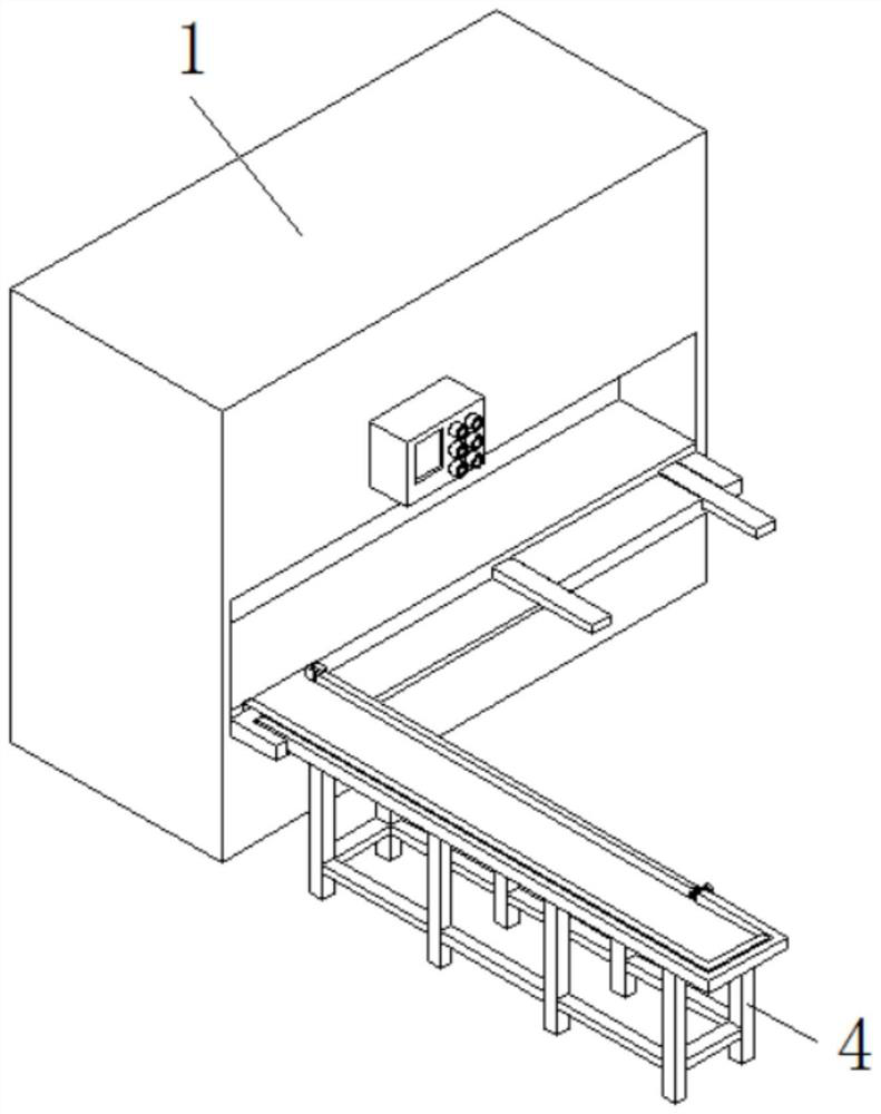 Die-casting machine tool capable of achieving quick correction of position and used for security door machining