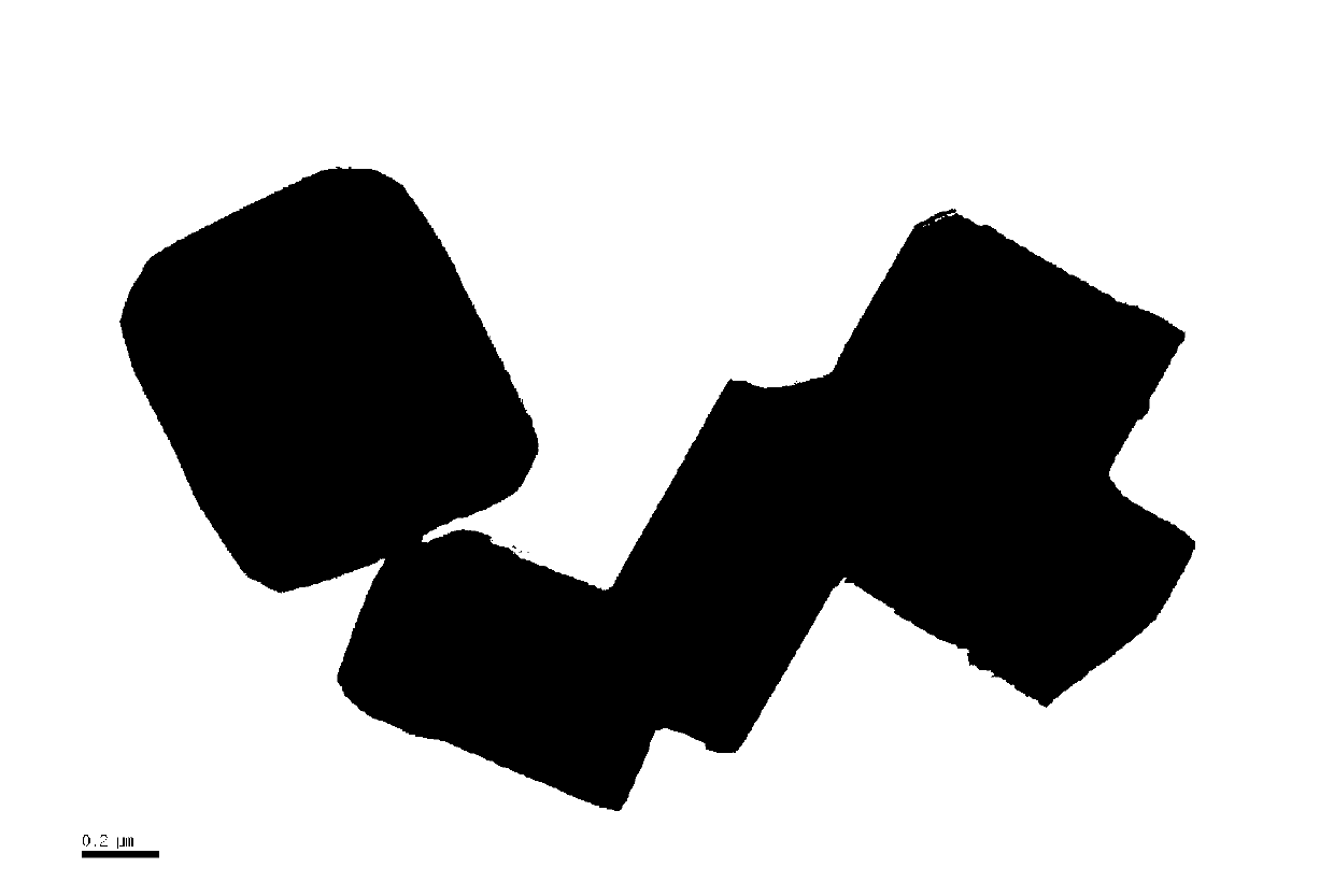 Method for preparing rhombohedron single-crystal bismuth ferrite powder by fused salt