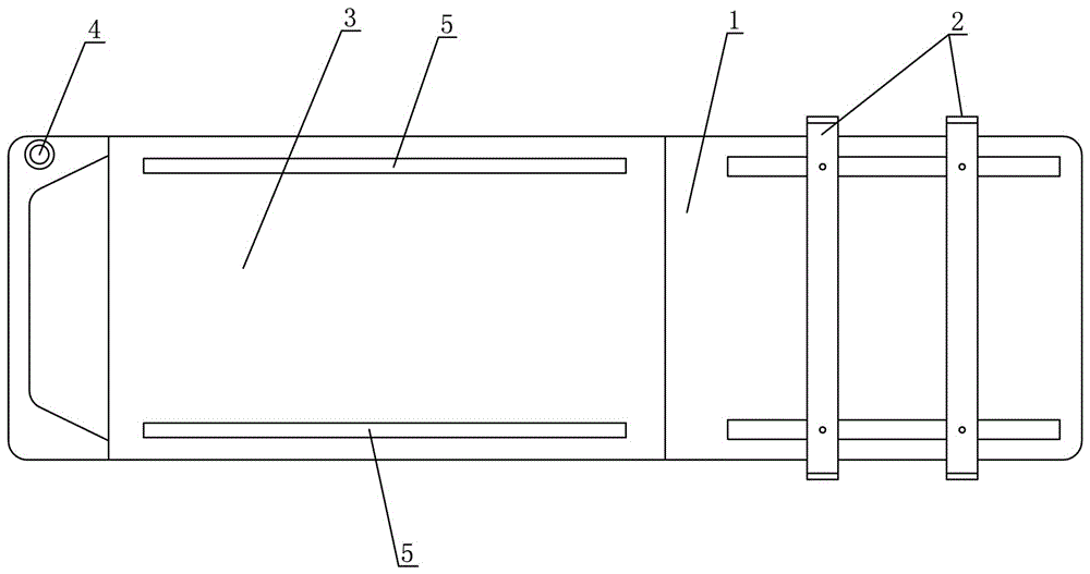 Emergency stretcher capable of being matched with cardiopulmonary resuscitator for use