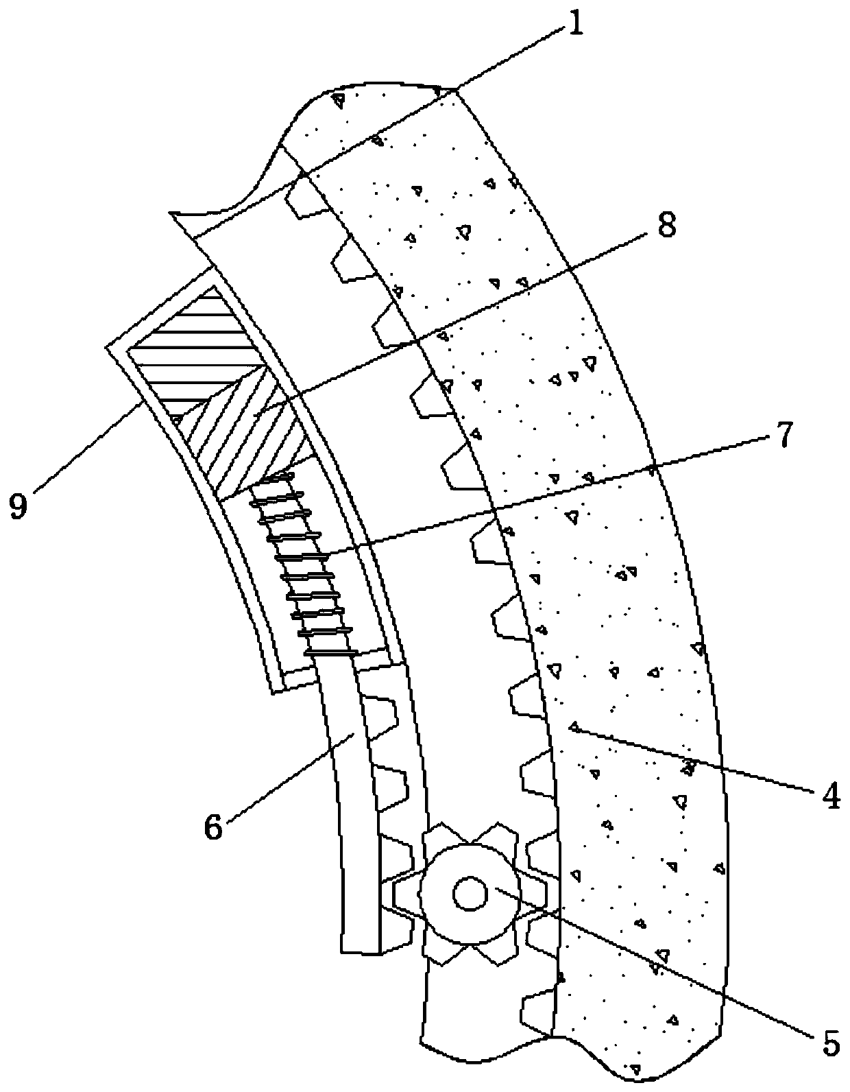 Adjustable new energy street lamp by utilizing electromagnetic induction principle