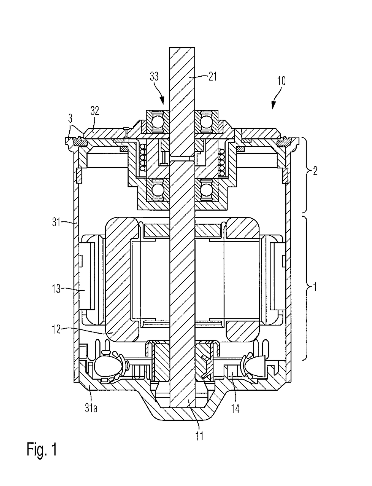 Drive unit and method for operating the drive unit