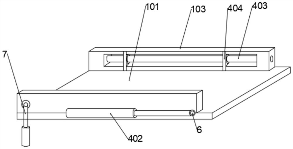 Medical nuclear magnetic resonance examination device capable of stretching out and drawing back automatically