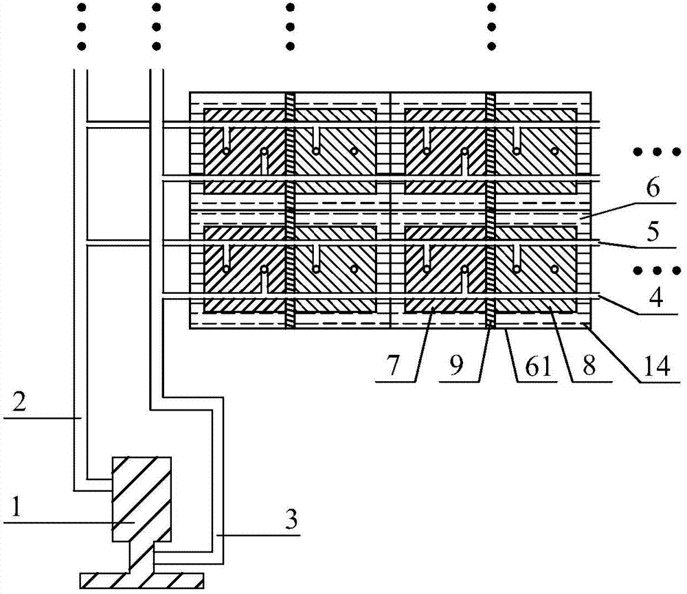 Parallel breath-type double-plate cabin solid carbon fuel cell stack and power generation method thereof