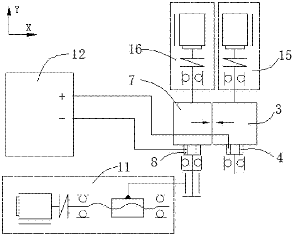 High-efficiency arc discharge preparation device of metal powder for 3D printing