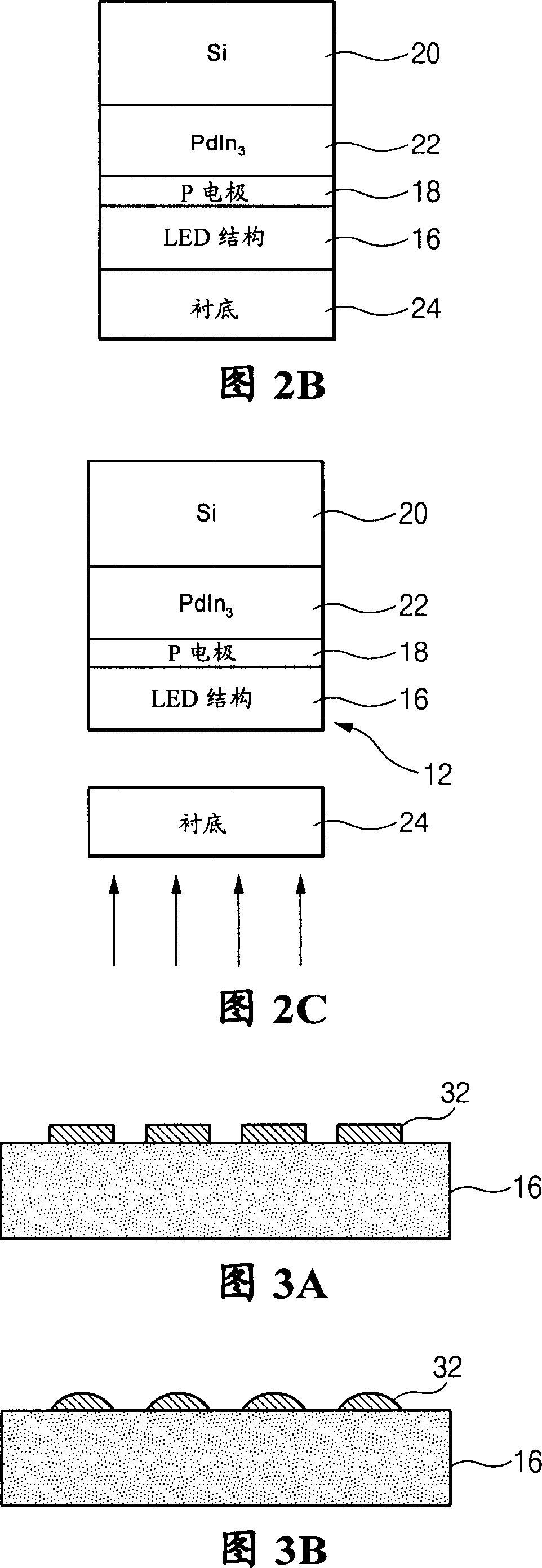 Vertically structured gan type led device