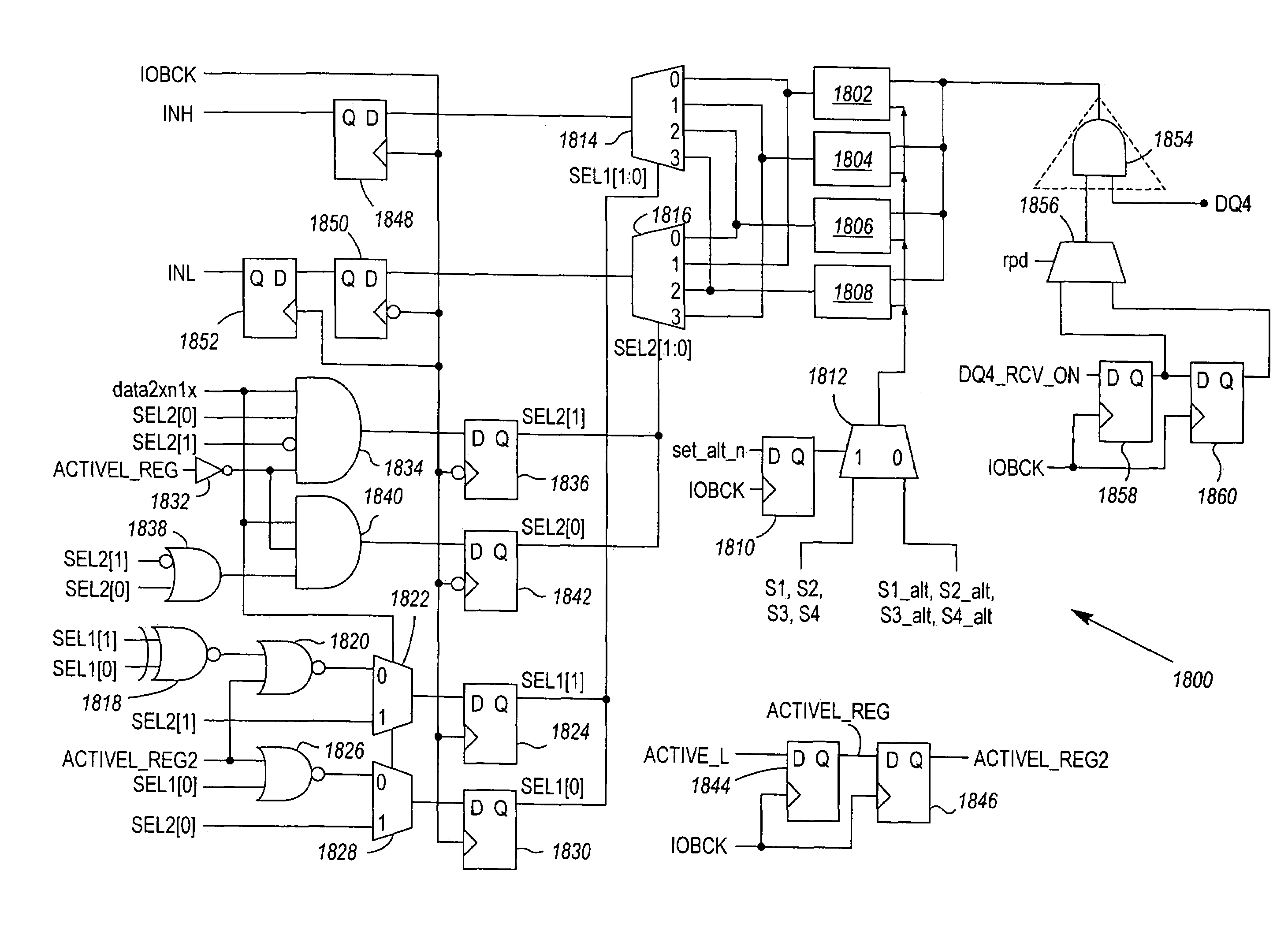 Memory controller having receiver circuitry capable of alternately generating one or more data streams as data is received at a data pad, in response to counts of strobe edges received at a strobe pad