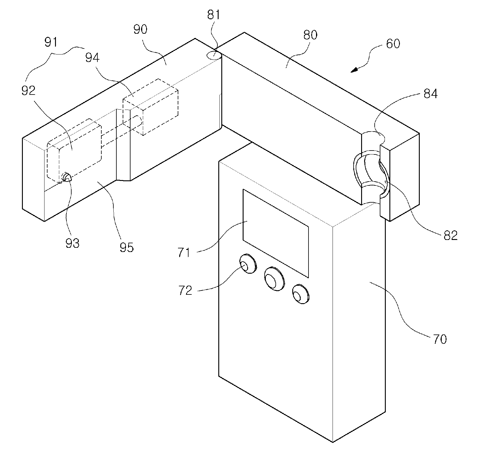 Device for measuring blood alcohol concentration