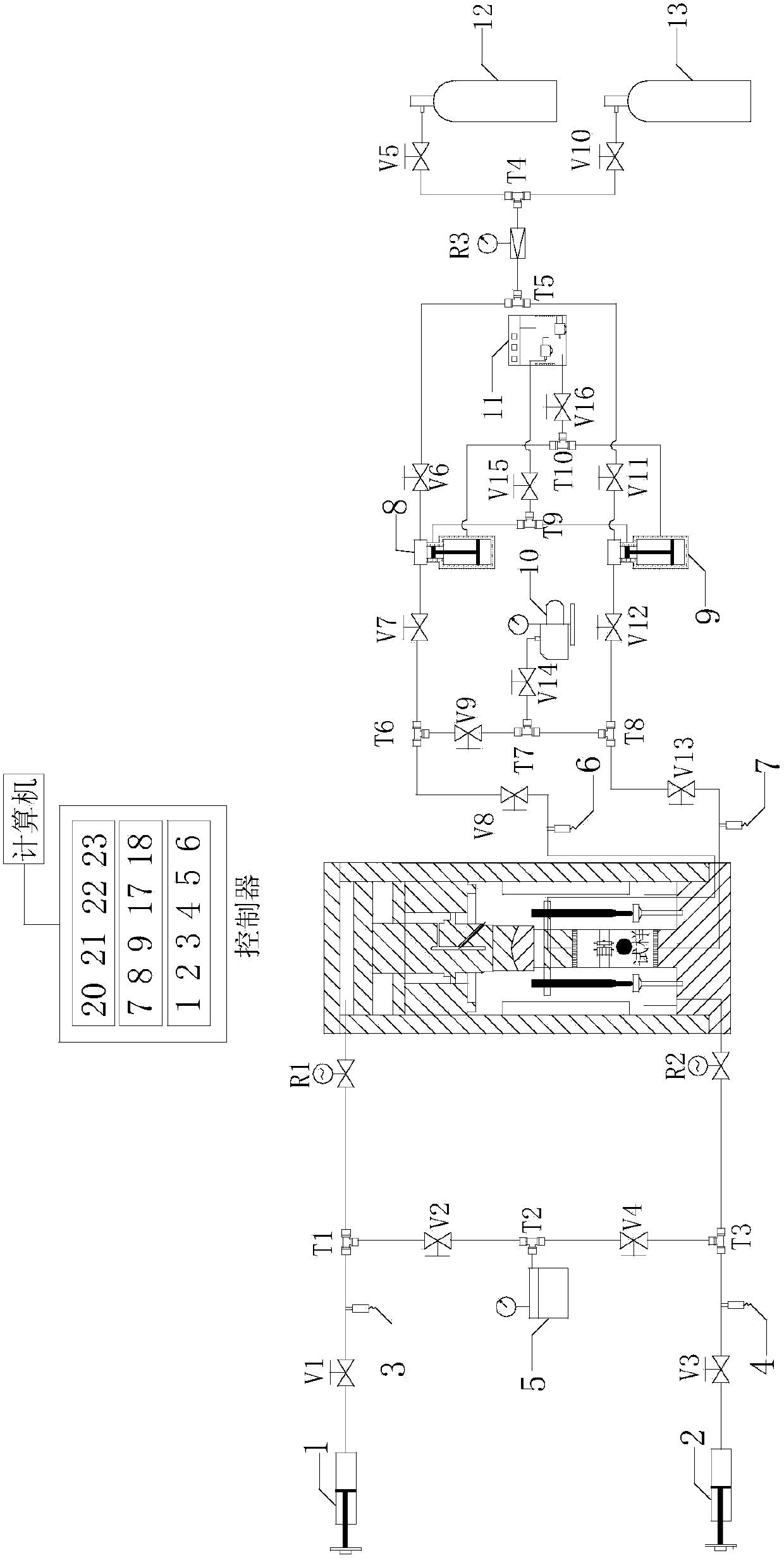 A test device and method for gas-bearing shale porosity and adsorption parameters