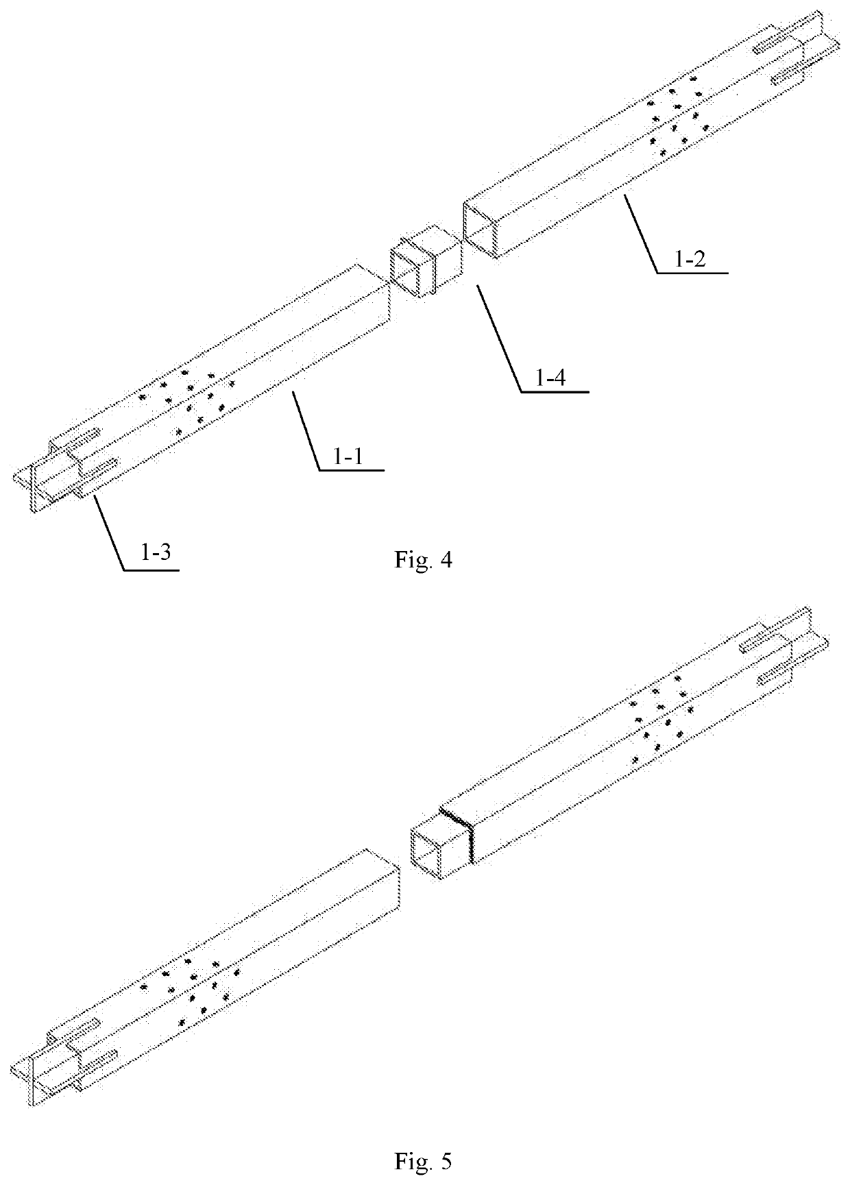 Buckling-restrained brace containing l-shaped energy dissipation element, building and assembly method