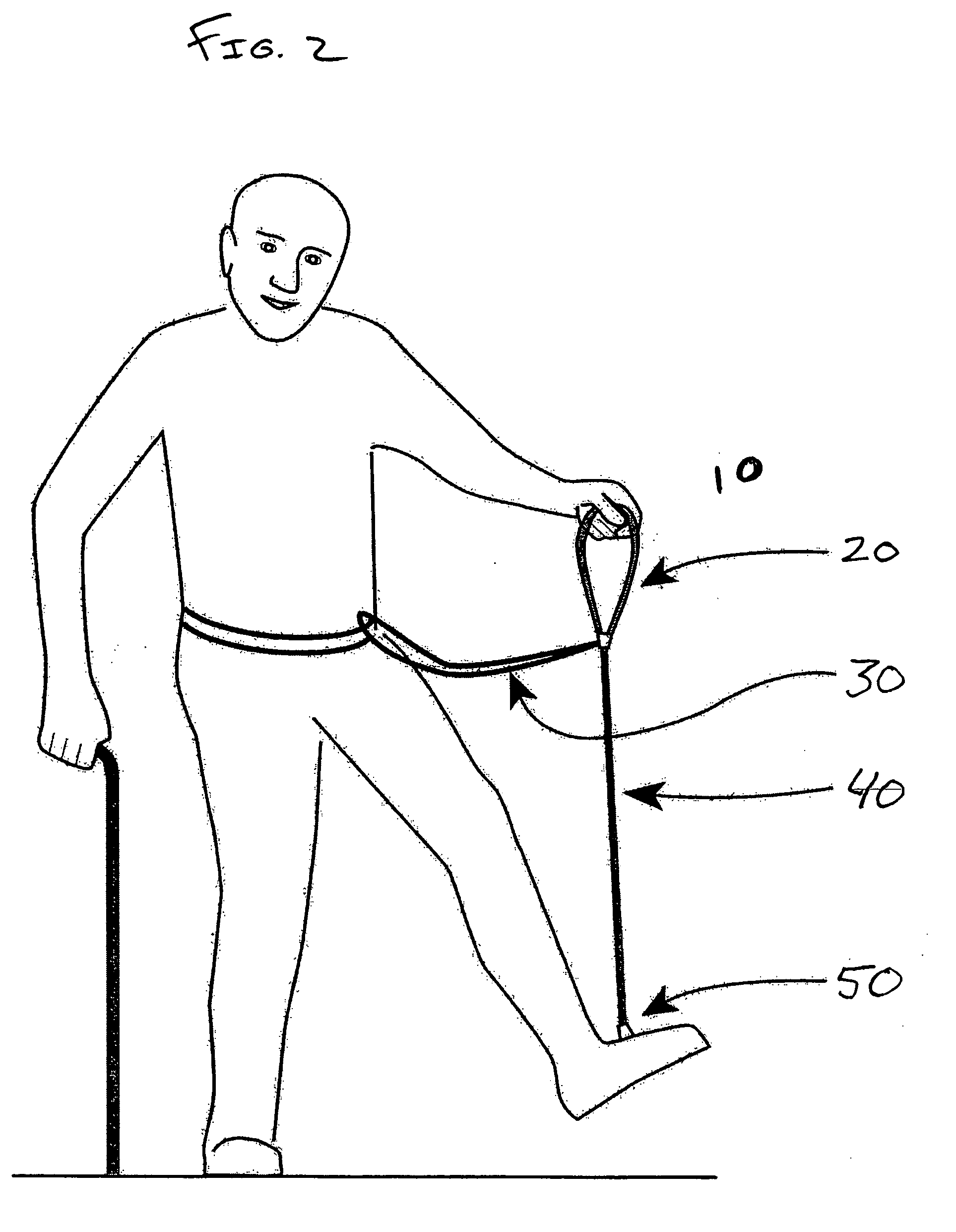Device for assisted movement of a disabled leg