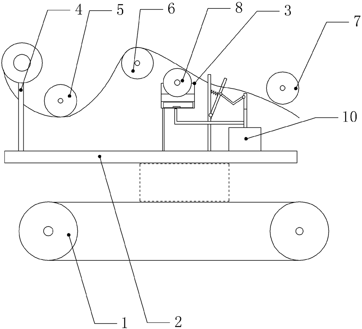 Glue paper sealing machine for carton