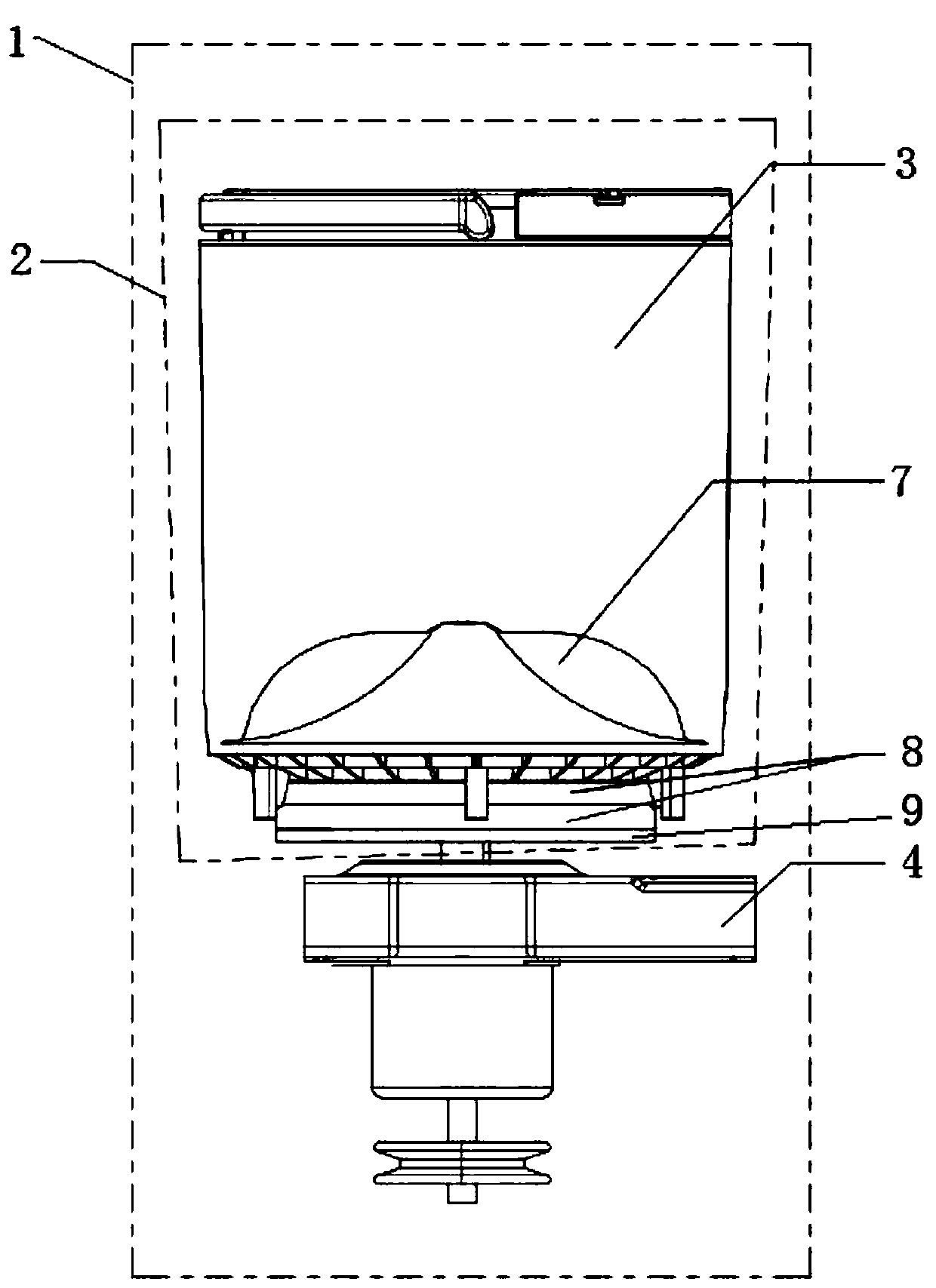 Full-automatic washing machine provided with rapidly detachable inner drums