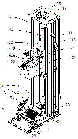 Holding head telescopic structure of car lifting jack