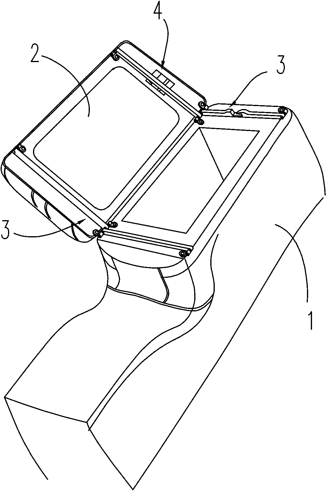 Automobile armrest box with two-way opening
