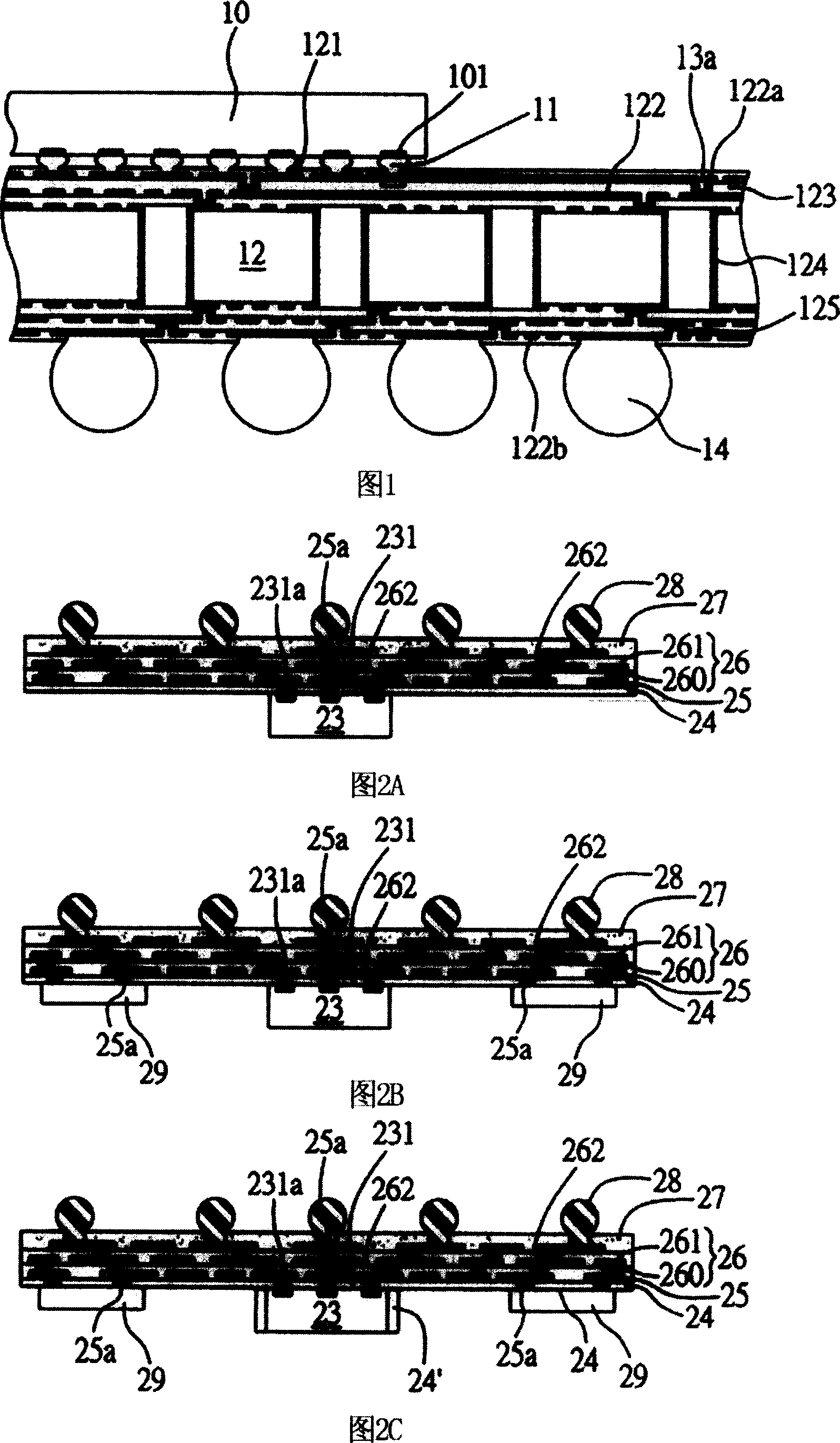 Directly electric connected crystal covered encapsulation structure of semiconductor chip