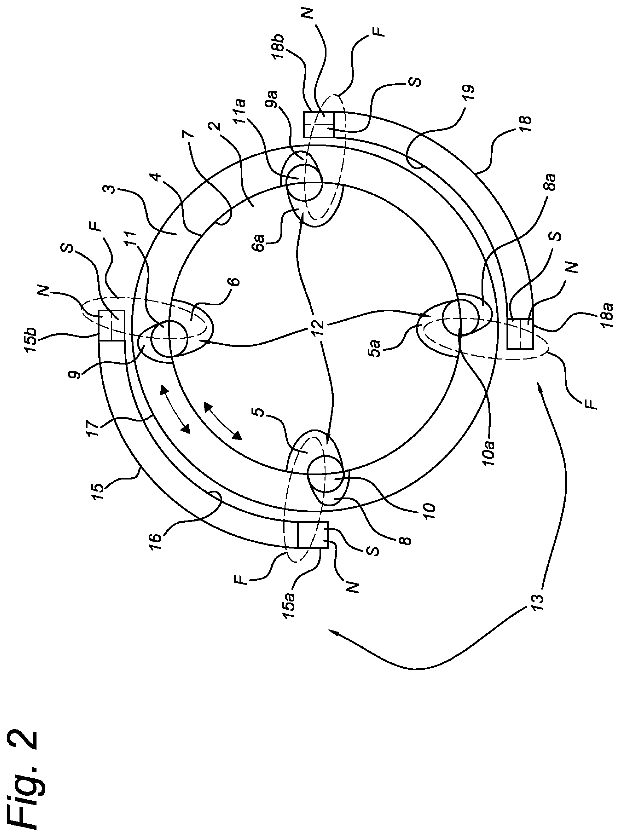 Magnetically actuated clutch for an additive manufacturing system