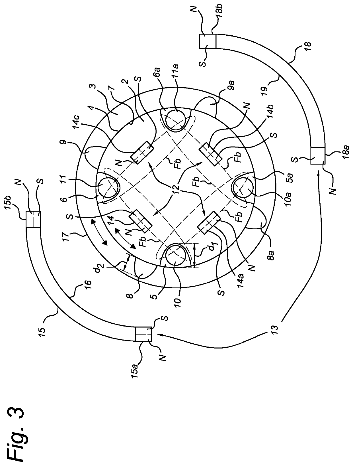 Magnetically actuated clutch for an additive manufacturing system