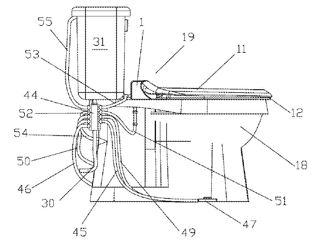 Hydraulic Actuator Device for Raising and Lowering a Seat and Lid