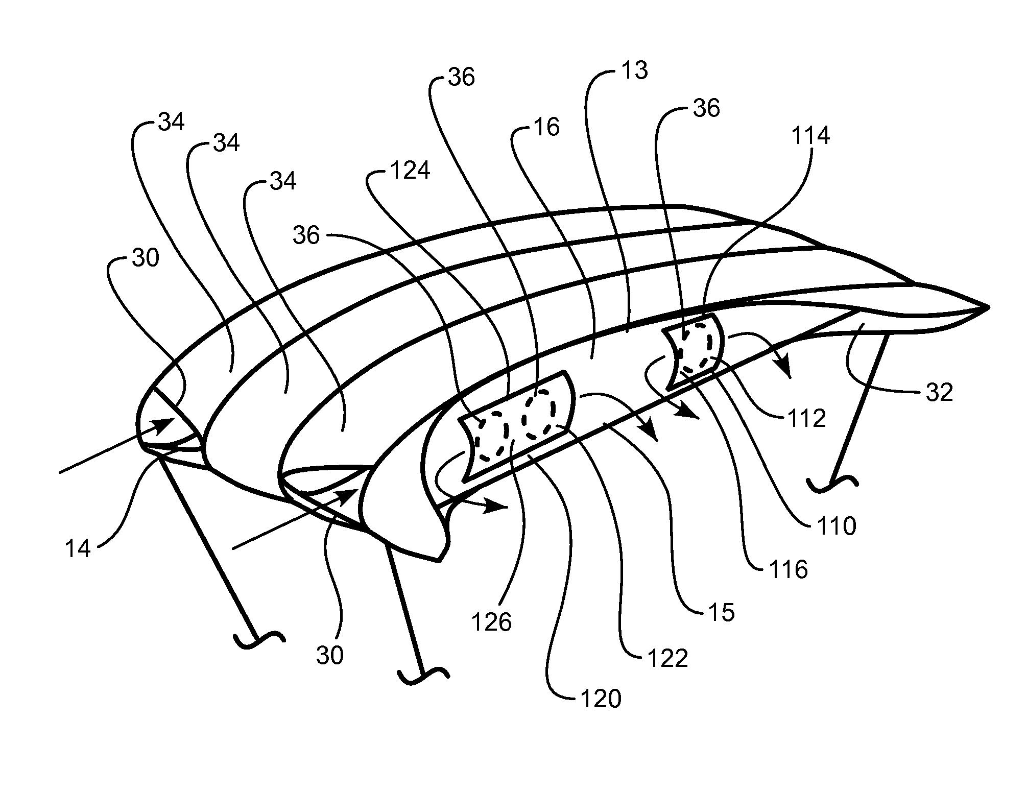 Parachute with one-way valve device