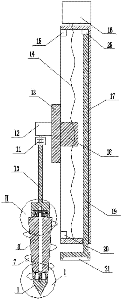 An integrated automatic drilling and irrigation device