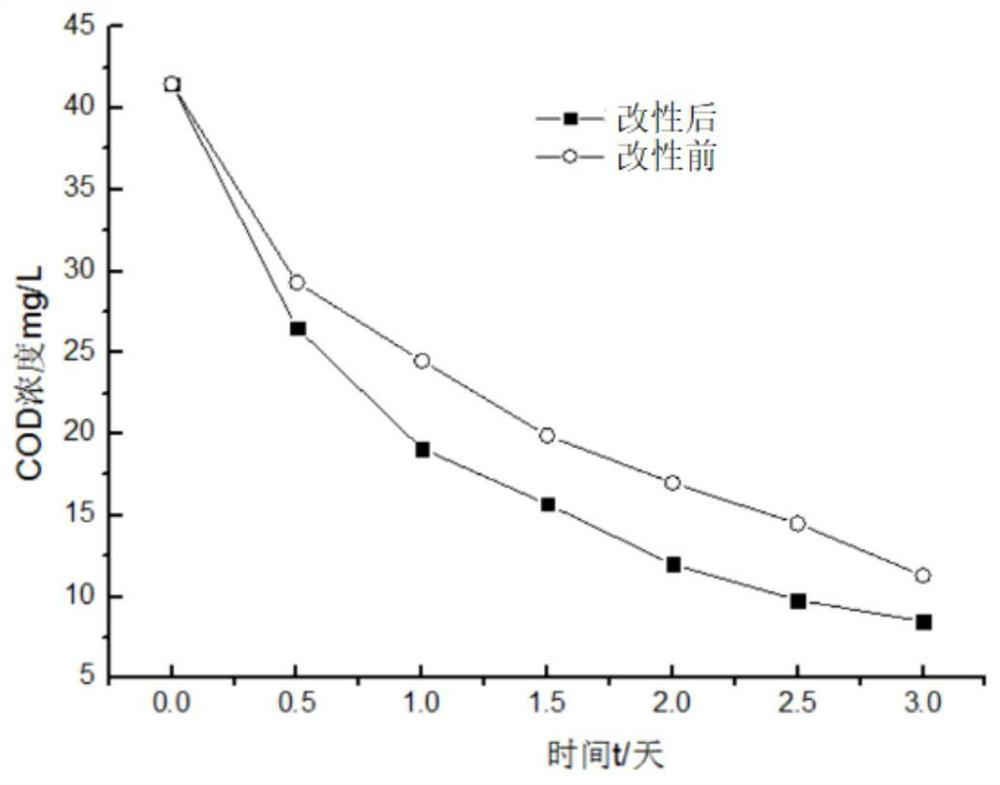 A kind of preparation method of biofilm filler modified by Eucommia gum