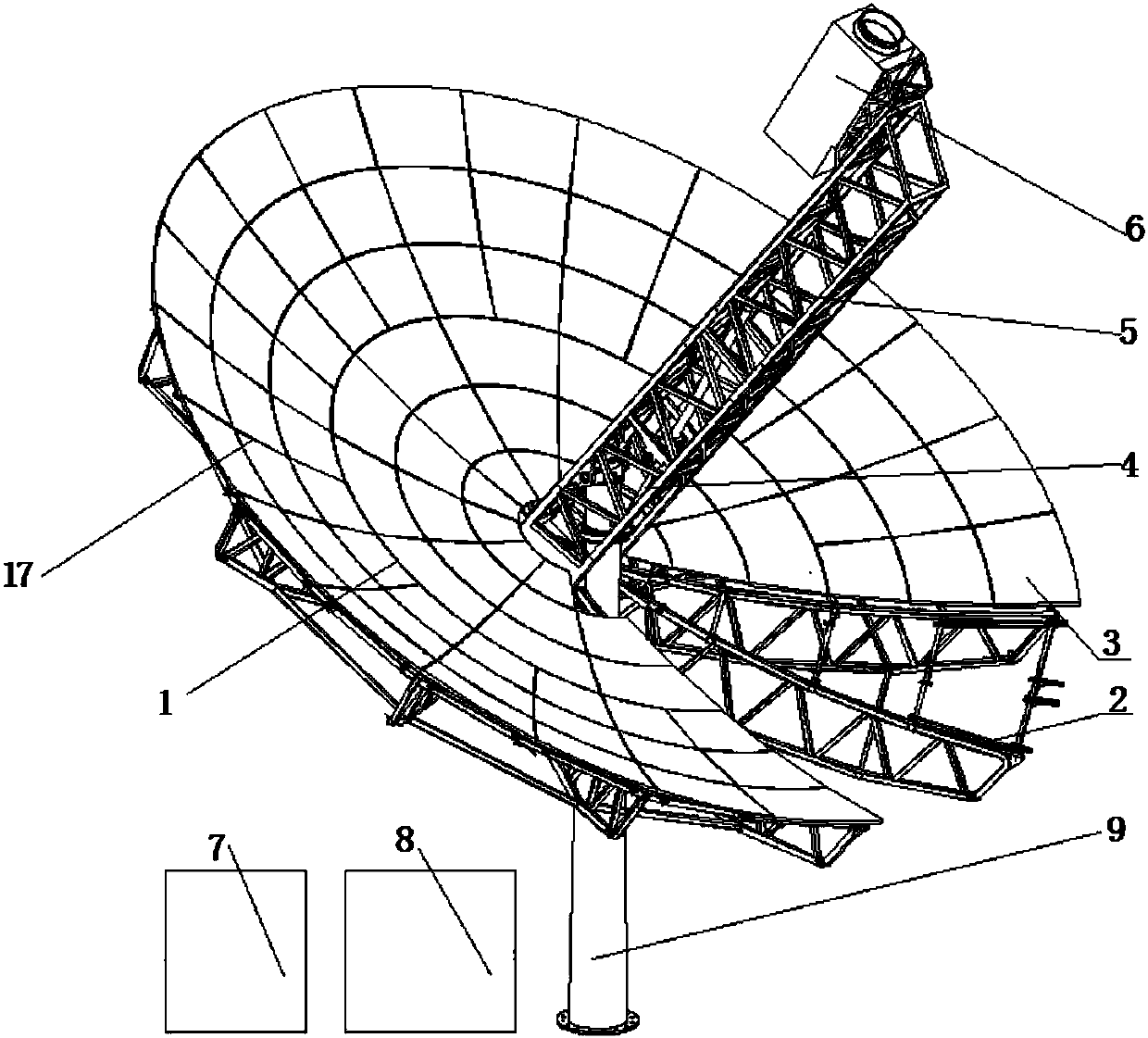 Non-imaging disc type condenser and design method thereof