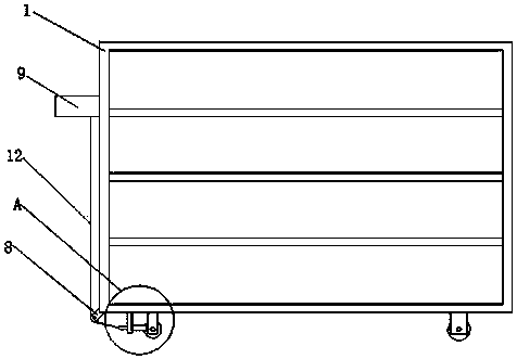 Mobile goods shelf for logistic storage