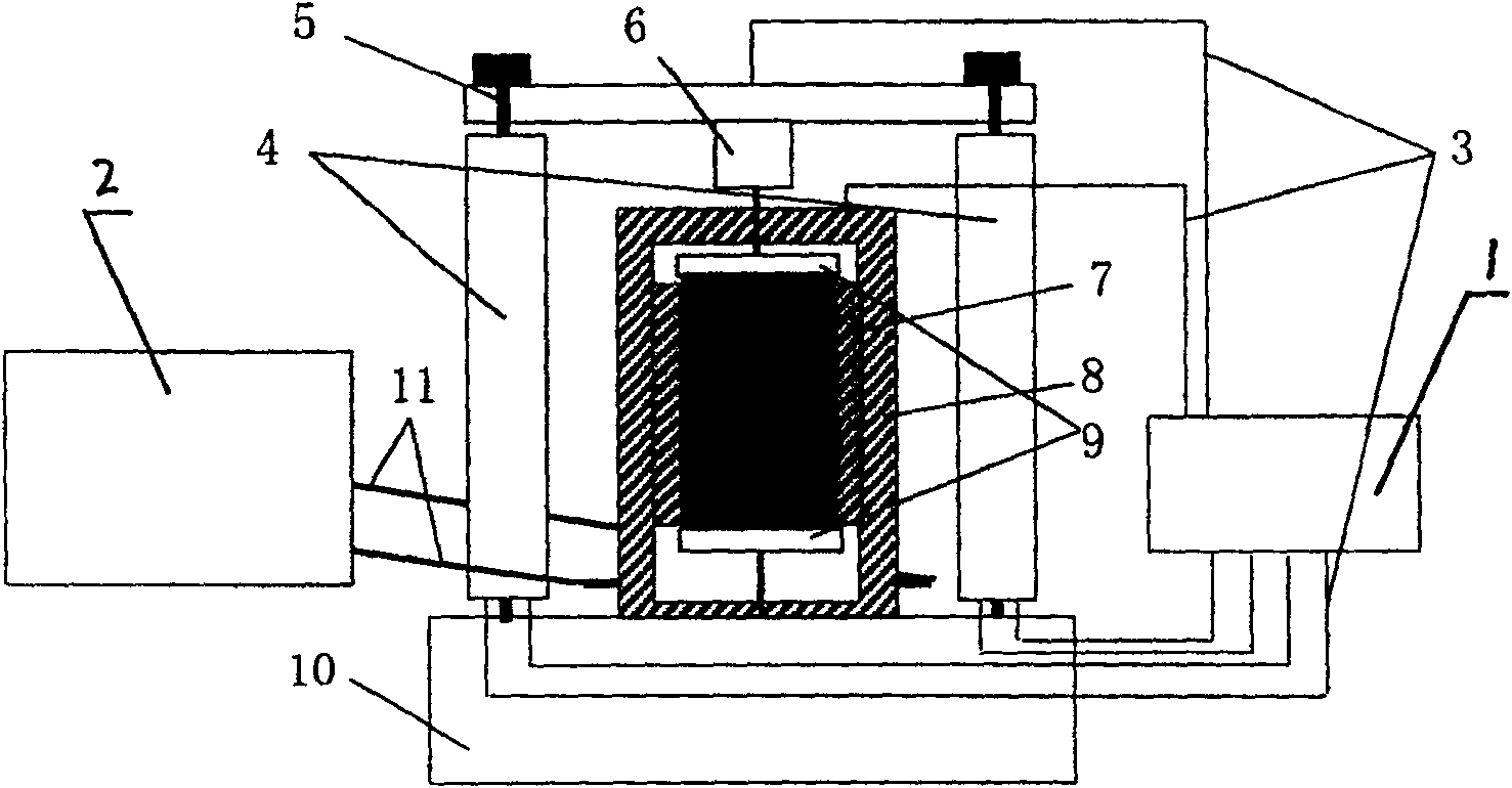 Low temperature fracture testing instrument of asphalt mixed material