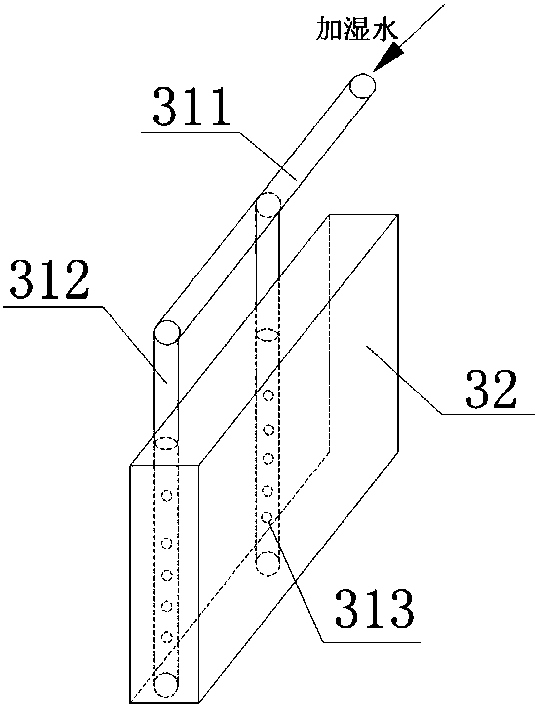 Powerless solar humidification system and method