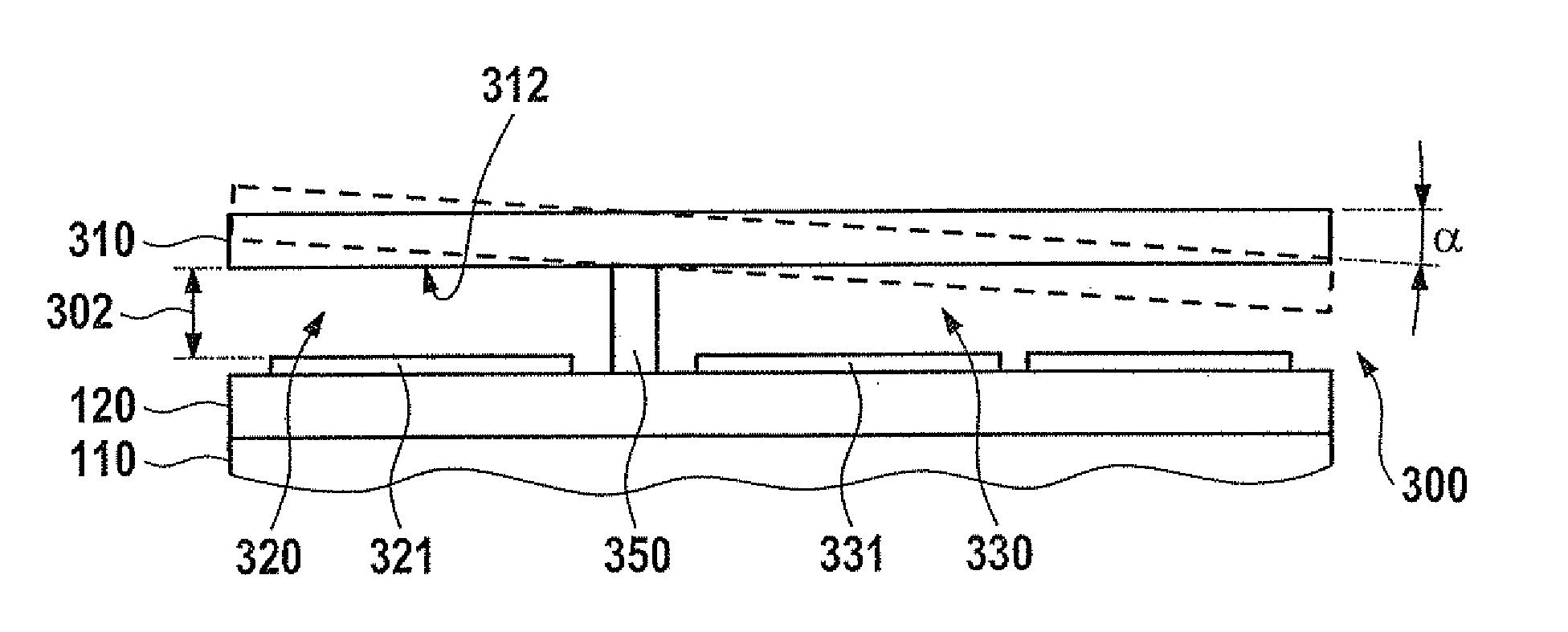 Micromechanical component having a test structure for determining the layer thickness of a spacer layer and method for manufacturing such a test structure